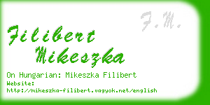 filibert mikeszka business card